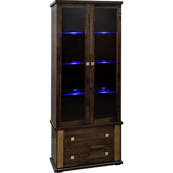 Шкаф с витриной «Тунис» П6.343.0.22 (П343.22Ш)