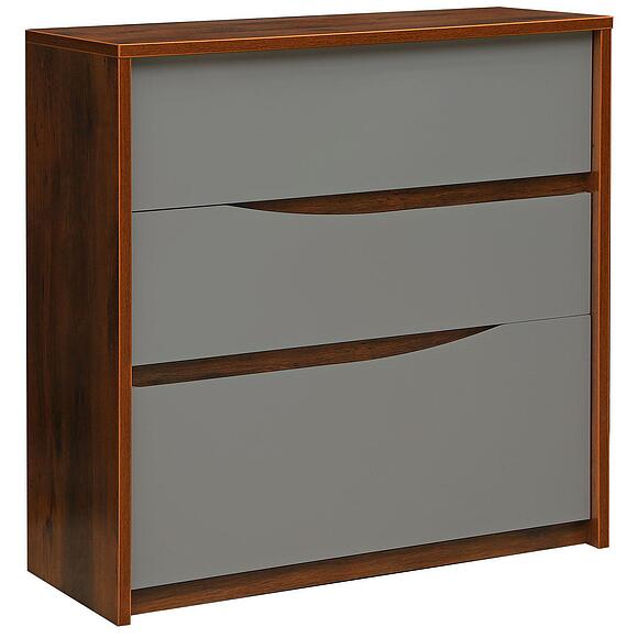 Комод «Монако» П6.528.1.10 (П528.10), Цвет: Дуб Саттер+Серый Мокко (52810_ser.jpg) Комод «Монако» П6.528.1.10 (П528.10)