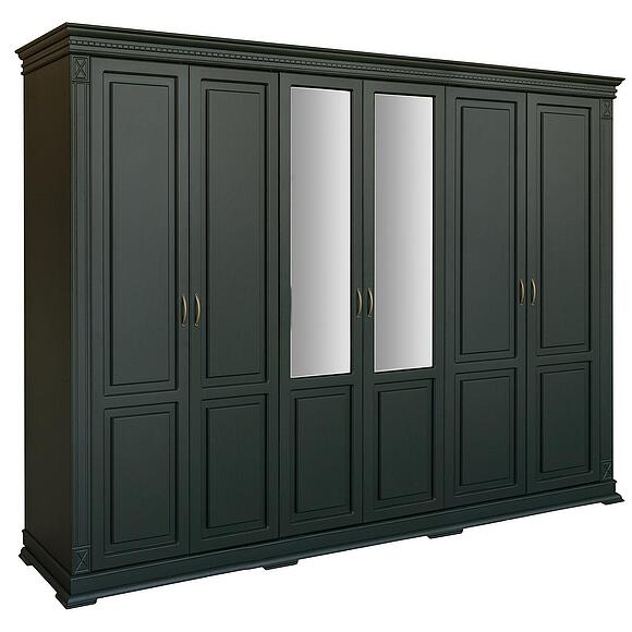 Шкаф для одежды 6д «Верди Классик» П3.0487.1.28, Основной материал: массив дуба, Цвет: Грин (6T3A4512-kopiya-1-1.jpg) Шкаф для одежды 6д «Верди Классик» П3.0487.1.28