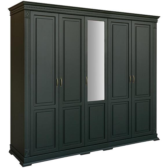 Шкаф для одежды 5д «Верди Классик» П3.0487.1.27, Основной материал: массив дуба, Цвет: Грин (6T3A4512-kopiya-2.jpg) Шкаф для одежды 5д «Верди Классик» П3.0487.1.27