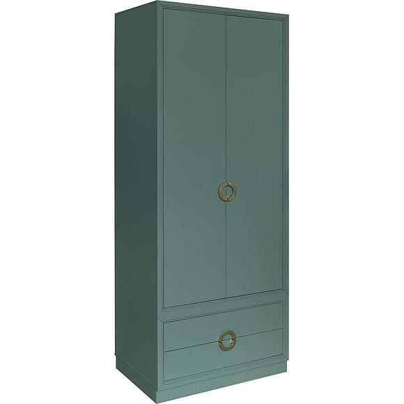 Шкаф для одежды 2д «Флора» П6.980.1.01, Основной материал: ЛДСП, Цвет: Зелёный самшит (6T3A8451.jpg) Шкаф для одежды 2д «Флора» П6.980.1.01
