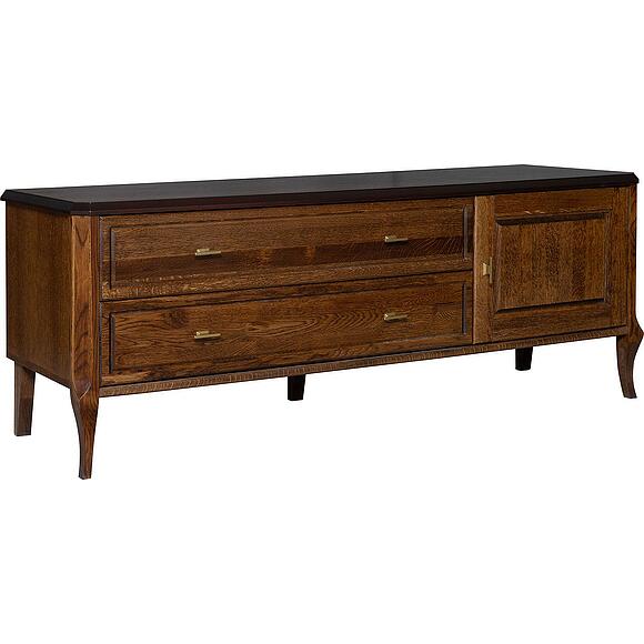 Тумба ТВ «Нокс» П4.988.0.10, Основной материал: массив дуба, Цвет: Черешня (6T3A9033.jpg) Тумба ТВ «Нокс» П4.988.0.10