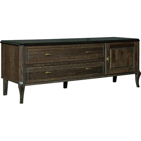 Тумба ТВ «Нокс» П4.988.0.10, Основной материал: массив дуба, Цвет: Табак (6T3A9086.jpg) Тумба ТВ «Нокс» П4.988.0.10