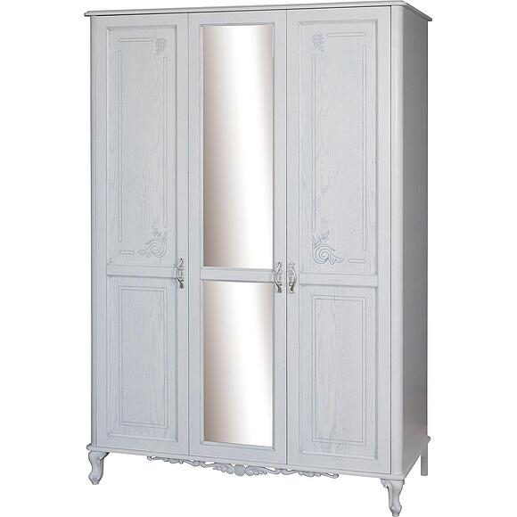 Шкаф для одежды 3д «Флорентина» БМ2.851.1.03-01, Основной материал: МДФ, облицованная шпоном дуба, Цвет: белый агат (8C3A0012-kopiya-2.jpg) Шкаф для одежды 3д «Флорентина» БМ2.851.1.03-01