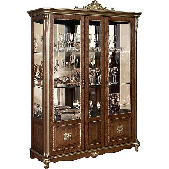 Шкаф-витрина 3д «Алези Люкс» П1.349.0.05 (П350.05л)