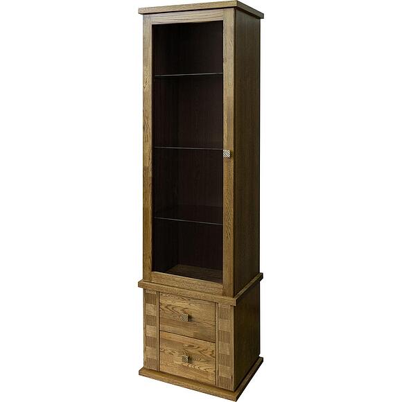 Шкаф с витриной «Тунис» П6.343.0.21-01 (П343.21Ш)