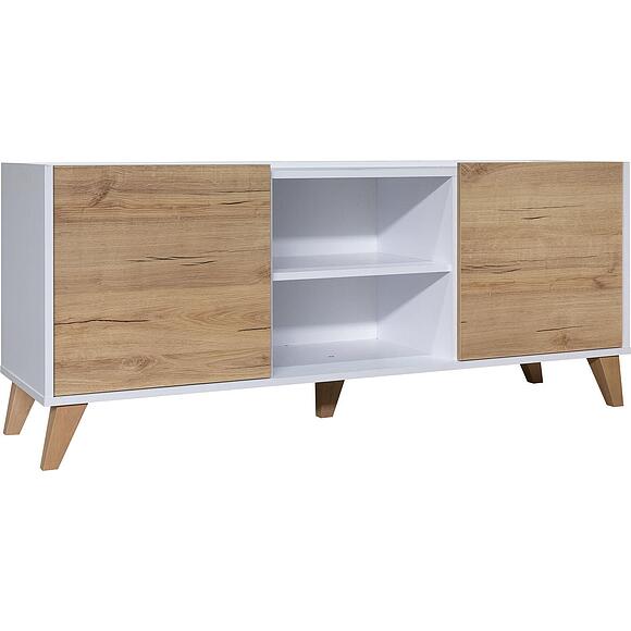 Тумба «Денвер» П6.639.0.02(639.02), Основной материал: ЛДСП, Цвет: Дуб Кантри золотой + Белый (8C3A2170.jpg) Тумба «Денвер» П6.639.0.02(639.02)