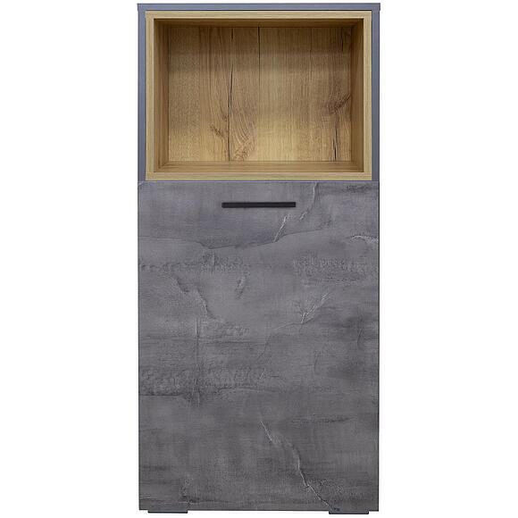 Шкаф «Лима» П7.052.0.11 (уценка), Основной материал: ЛДСП, Цвет: Оникс + Дуб Кантри золотой (8C3A3857-s-zolotyim-yaschikom_2-kopiya-4.jpg) Шкаф «Лима» П7.052.0.11 (уценка)