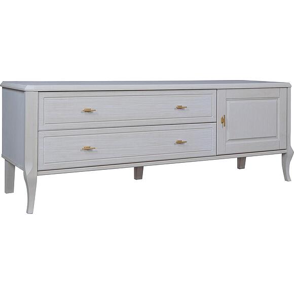 Тумба ТВ «Нокс» П4.988.0.10, Основной материал: массив дуба, Цвет: Белый матовый (8C3A4692.jpg) Тумба ТВ «Нокс» П4.988.0.10