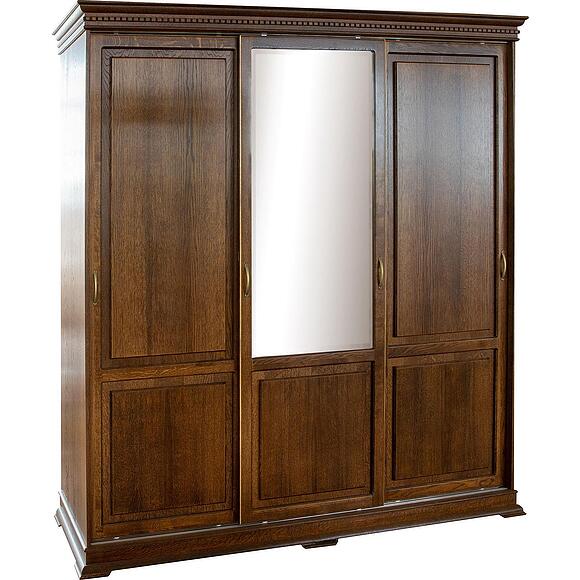 Шкаф-купе 3д «Верди Классик» П3.0487.1.38, Основной материал: массив дуба, Цвет: Черешня с золочением (8C3A9082-kopiya-1.jpg) Шкаф-купе 3д «Верди Классик» П3.0487.1.38