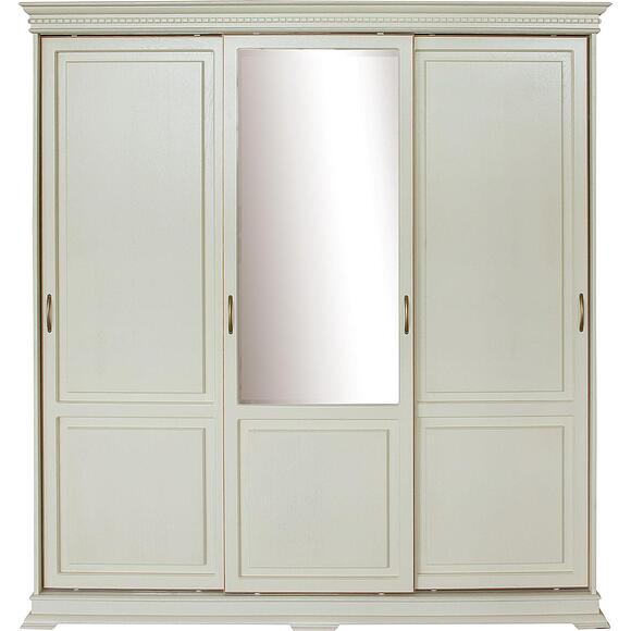 Шкаф-купе 3д «Верди Классик» П3.0487.1.38, Основной материал: массив дуба, Цвет: Слоновая кость с золочением (8C3A9131-2.jpg) Шкаф-купе 3д «Верди Классик» П3.0487.1.38