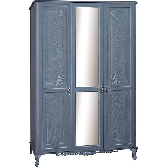 Шкаф для одежды 3д «Флорентина» БМ2.851.1.03-01, Основной материал: МДФ, облицованная шпоном дуба, Цвет: голубой агат (8C3A9894-kopiya.jpg) Шкаф для одежды 3д «Флорентина» БМ2.851.1.03-01