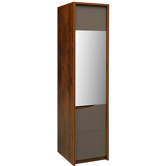 Шкаф для одежды «Монако» П528.19-1, Основной материал: МДФ+ПВХ, Цвет: Дуб Саттер+Серый Мокко (Dub_Satter-Seryj_Mokko_Shkaf_dlya_odezhdy_Monako_P528-19-1-1.jpg) Шкаф для одежды «Монако» П528.19-1