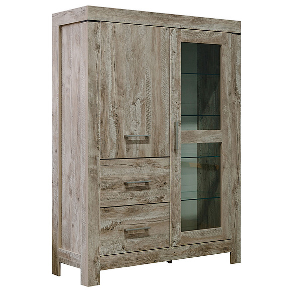 Шкаф «Гранде» П6.606.0.05 (П606.05), Основной материал: ЛДСП, Цвет: Дуб Юкон (Dub_Ukon_Tumba_Grande_P606-05.jpg) Шкаф «Гранде» П6.606.0.05 (П606.05)