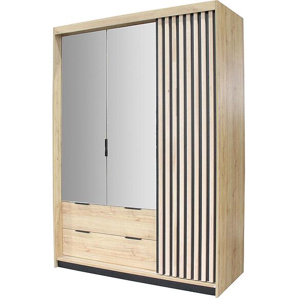 Шкаф для одежды 3Д «Деко» БМ2.776.1.44-01 (2.776.1.03-01), Основной материал: ЛДСП, Цвет: Дуб наварра (IMG_3307-kopiya.jpg) Шкаф для одежды 3Д «Деко» БМ2.776.1.44-01 (2.776.1.03-01)