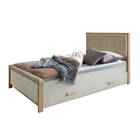 Кровать 1-12 «Портус» П3.600.1.11, Основной материал: ЛДСП, Цвет: Пепел + Дуб мадуро, Спальное место: 2000х1200 мм, Размер: 2094×1316×1090 (Krovat_1-12_Portus_P3-600-1-11.jpg) Кровать 1-12 «Портус» П3.600.1.11