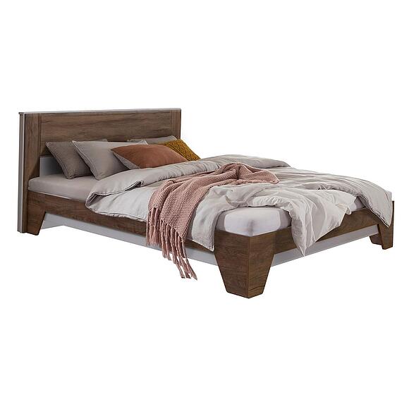 Кровать 2-16 «Ариста» П3.593.1.46, Цвет: Дуб Артизан Трюфель + Персидский жемчуг + Дуб Канзас, Спальное место: 2000х1600 мм, Размер: 2132х1750х900 (Krovat_Arista_2-16_P3-593-1-47_bezhnubuk-dub_artizan_trufelnii.jpg) Кровать 2-16 «Ариста» П3.593.1.46