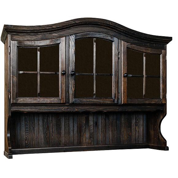 Секция - витрина 3д «Лотос» БМ2.701.4.09-01(1077-01), Основной материал: массив сосны, Цвет: Брашированный мокко (Lotos-B-1077-01-BR_Sekciya_mokko_5d396ec90d0f3-1.jpg) Секция - витрина 3д «Лотос» БМ2.701.4.09-01(1077-01)