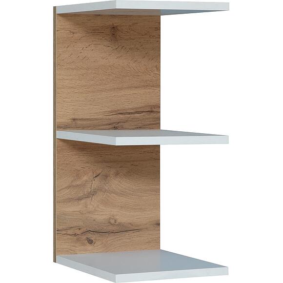 Полка консольная «Фридом» П6.638.0.04 (П638.04), Цвет: Дуб Вотан + белый (Polka_konsolnaya_Fridom_P638-04_dyb_vottam-belii.jpg) Полка консольная «Фридом» П6.638.0.04 (П638.04)