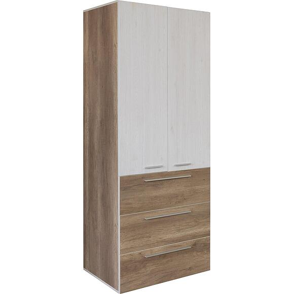 Шкаф для одежды 2д «Юнона Лайт» П3.0582.1.55, Основной материал: ЛДСП, Цвет: Дуб бордо лайт+Дуб каньон (Shkaf_2D_Unona_P3-582-1-55_dub_kanion-dub_bordo_lait_-1.jpg) Шкаф для одежды 2д «Юнона Лайт» П3.0582.1.55