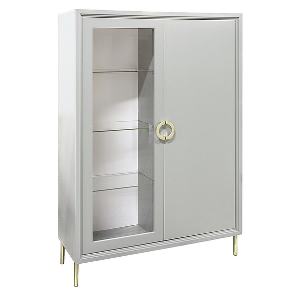 Шкаф 2д «Флора» П6.980.0.03, Основной материал: ЛДСП, Цвет: Пепел (Shkaf_Flora_P6-980-0-03_pepel_.jpg) Шкаф 2д «Флора» П6.980.0.03