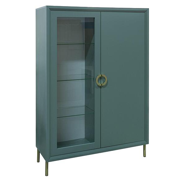 Шкаф 2д «Флора» П6.980.0.03, Основной материал: ЛДСП, Цвет: Зелёный самшит (Shkaf_Flora_P6-980-0-03_samshit_selenii.jpg) Шкаф 2д «Флора» П6.980.0.03