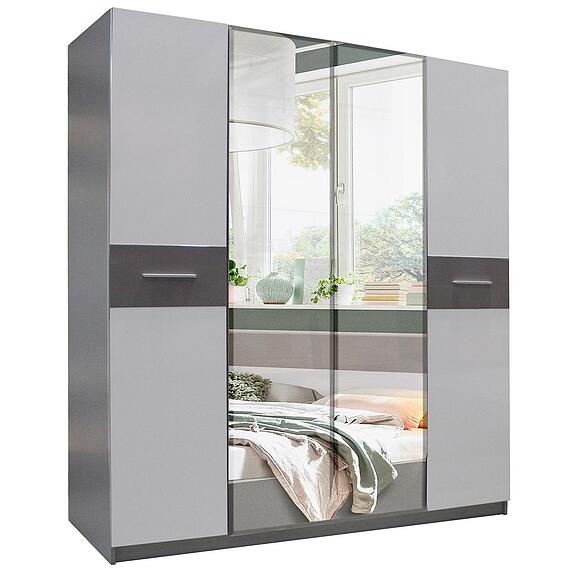 Шкаф для одежды 4д «Скарлетт» БМ2.778.1.27-01, Основной материал: ЛДСП+МДФ (Shkaf_Scarlet_4d_BM2-778-1-27-01.jpg) Шкаф для одежды 4д «Скарлетт» БМ2.778.1.27-01