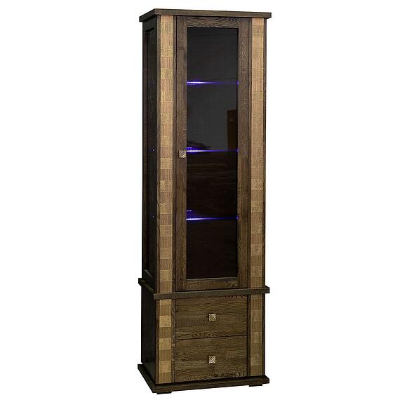 Шкаф с витриной «Тунис» П6.343.0.19 (П343.19-1Ш)