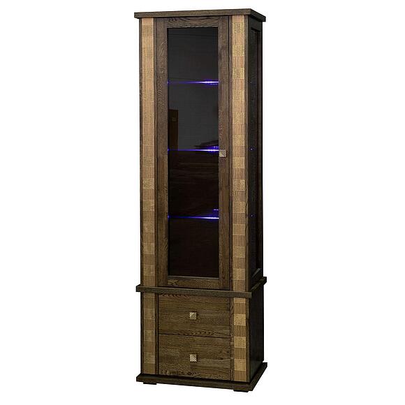 Шкаф с витриной «Тунис» П6.343.0.19-01 (П343.19Ш)