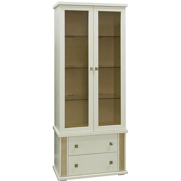 Шкаф с витриной «Тунис» П6.343.0.22 (П343.22Ш)