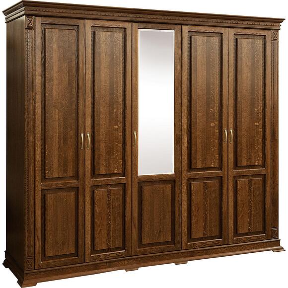 Шкаф для одежды 5д «Верди Классик» П3.0487.1.27, Основной материал: массив дуба, Цвет: Черешня (Shkaf_Verdi_P434-12_chereshnya-1.jpg) Шкаф для одежды 5д «Верди Классик» П3.0487.1.27