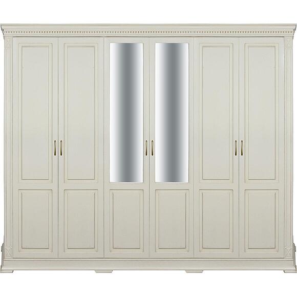 Шкаф для одежды 6д «Верди Классик» П3.0487.1.28, Основной материал: массив дуба, Цвет: Слоновая кость (Shkaf_Verdi_P434-13_slonovaya_kost-1.jpg) Шкаф для одежды 6д «Верди Классик» П3.0487.1.28