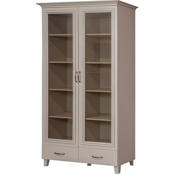 Шкаф для книг «Сати» П7.057.0.11, Основной материал: ЛДСП+МДФ, Цвет: Персидский жемчуг (Shkaf__Sati_P7-057-0-11_persitskii_zhemchug.jpg) Шкаф для книг «Сати» П7.057.0.11