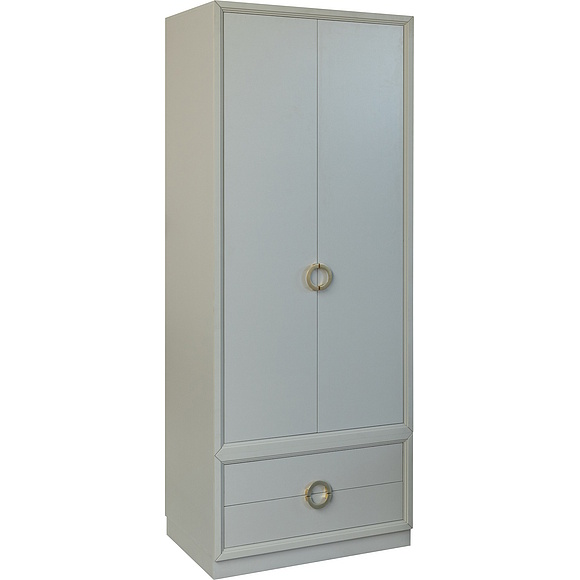 Шкаф для одежды 2д «Флора» П6.980.1.01, Основной материал: ЛДСП, Цвет: Пепел (Shkaf_dlya_odezhdi_Flora_P6-980-1-01_pepel__.jpg) Шкаф для одежды 2д «Флора» П6.980.1.01