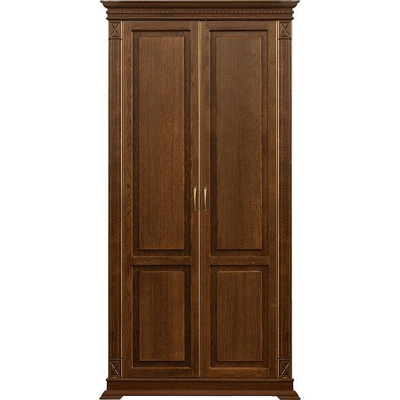 Шкаф для одежды «Верди Классик» П3.0487.3.10, Основной материал: массив дуба, Цвет: Черешня с золочением (Shkaf_dlya_odezhdi_Verdi_Luks_P433-10_chereshnya_s_zolocheniem-2.jpg) Шкаф для одежды «Верди Классик» П3.0487.3.10