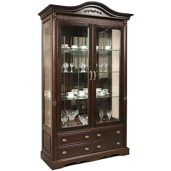 Шкаф с витриной 2д «Паола» БМ2.671.0.06(2114)