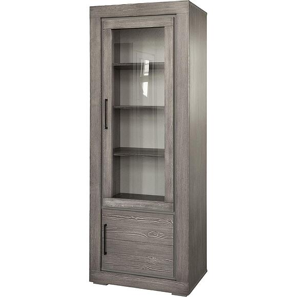 Шкаф с витриной «Байс» БМ2.791.0.05(2619Бр), Основной материал: массив сосны, Цвет: сосна джексон (Shkaf_vetrina_Byes_2619Br_Bm790_sosna_dchek.jpg) Шкаф с витриной «Байс» БМ2.791.0.05(2619Бр)