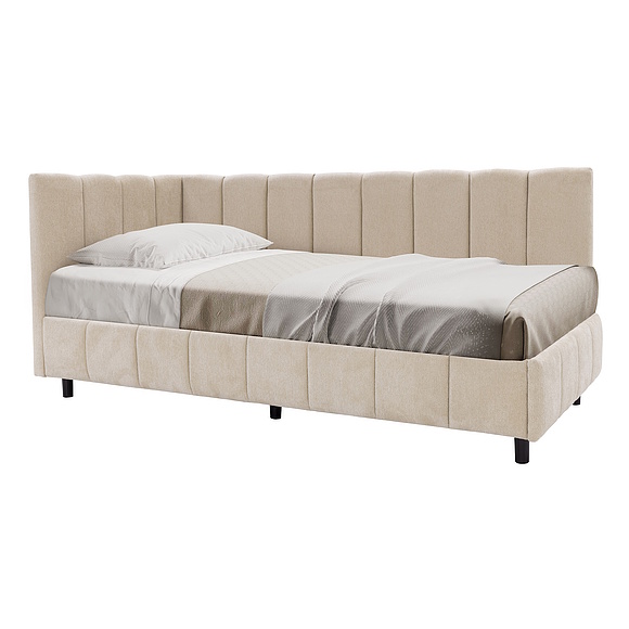 Кровать одинарная «Скади» (09M), Основной материал: ткань, Группа ткани: 19 группа (Skadi_501_19gr-_09M.jpg) Кровать одинарная «Скади» (09M)