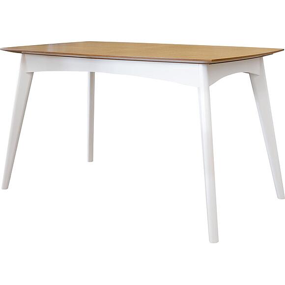 Стол «Моника», Основной материал: массив дуба, Цвет: Дуб натуральный + молоко, Механизм трансформации: с механизмом, Размер: 1100/1450х700х777 мм (Stol_Monika-1R_P646-04_dyb_natyralnii-moloko.jpg) Стол «Моника»