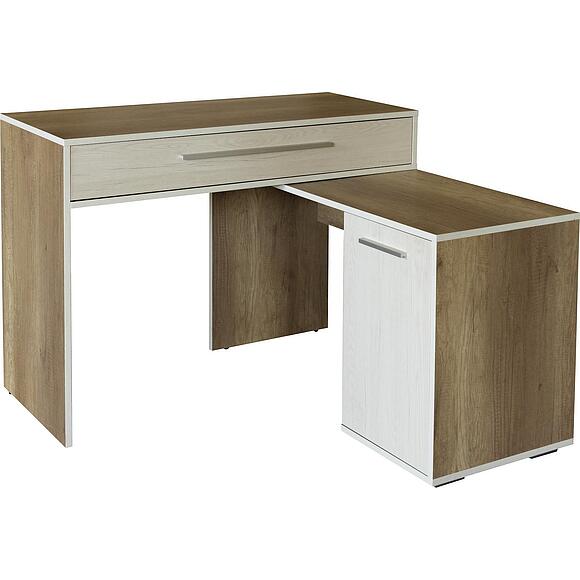 Стол «Юнона Лайт» П3.0582.0.26, Основной материал: ЛДСП, Цвет: Дуб бордо лайт+Дуб каньон (Stol_Unona_P3-582-1-26_dub_kanion-dub_bardo_lait-1.jpg) Стол «Юнона Лайт» П3.0582.0.26