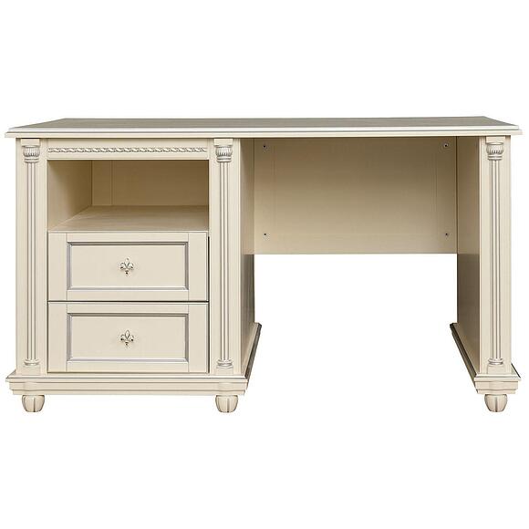 Стол письменный «Валенсия Классик» П3.0589.2.04-01, Основной материал: массив березы, Цвет: Античная темпера с серебром (Stol_Valensiya-9_P444-14_antichnaya_tempera_s_serebrom-2-2.jpg) Стол письменный «Валенсия Классик» П3.0589.2.04-01