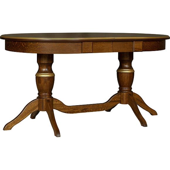 Стол обеденный «Верди» П4.487.4.13 (П106.06-01), Основной материал: массив дуба, Цвет: Черешня с золочением (Stol_Verdi_2RD_P106-06-01_chereshnya_s_zolocheniem.jpg) Стол обеденный «Верди» П4.487.4.13 (П106.06-01)