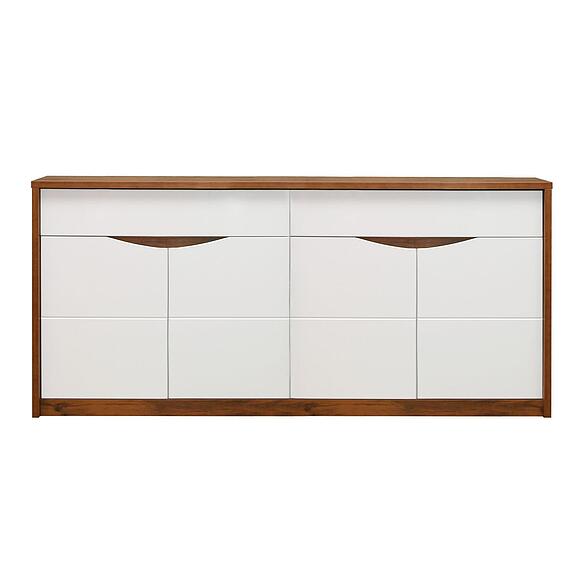 Тумба «Монако» П510.11, Основной материал: МДФ+ПВХ, Цвет: Дуб Саттер+Белый глянец (Tumba_Monaco_P510-11_bp.jpg) Тумба «Монако» П510.11