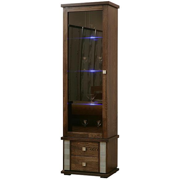 Шкаф с витриной «Тунис» П6.343.0.21-01 (П343.21Ш)