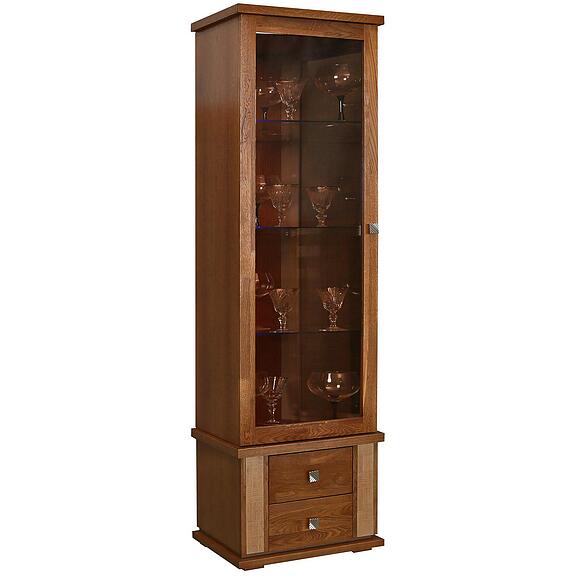 Шкаф с витриной «Тунис» П6.343.0.21-01 (П343.21Ш)