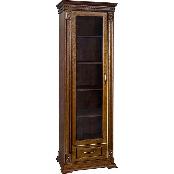 Шкаф «Верди Классик» П1.0487.0.26-01, Основной материал: массив дуба, Цвет: Черешня с золочением (Verdi_1-1_P487-26_cher_zol-3.jpg) Шкаф «Верди Классик» П1.0487.0.26-01