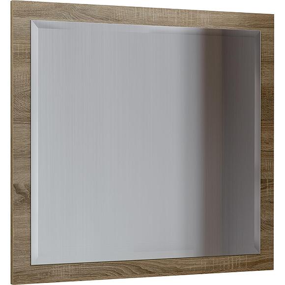 Зеркало настенное «Амаранти» П571.06, Цвет: Дуб тобакко синхро + Шагрень графит (Zerkalo-navesnoe-P571-06_.jpg) Зеркало настенное «Амаранти» П571.06