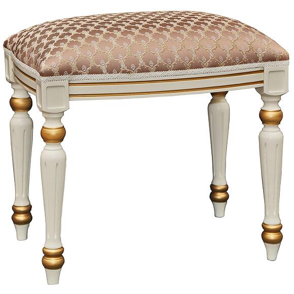 Банкетка «Премиум М 2056» П5.0503.5.01, Цвет: Слоновая кость с золочением (banketka_premium_2056-2.jpg) Банкетка «Премиум М 2056» П5.0503.5.01