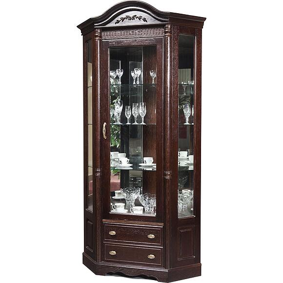 Шкаф-витрина угловая «Паола» БМ2.671.0.07(2115)