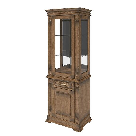 Шкаф комбинированный «Верди Классик» П1.0487.0.34, Основной материал: массив дуба, Цвет: Дуб рустикаль с патинированием (dub_rustikal_patina5d258bc63c794-1.jpg) Шкаф комбинированный «Верди Классик» П1.0487.0.34